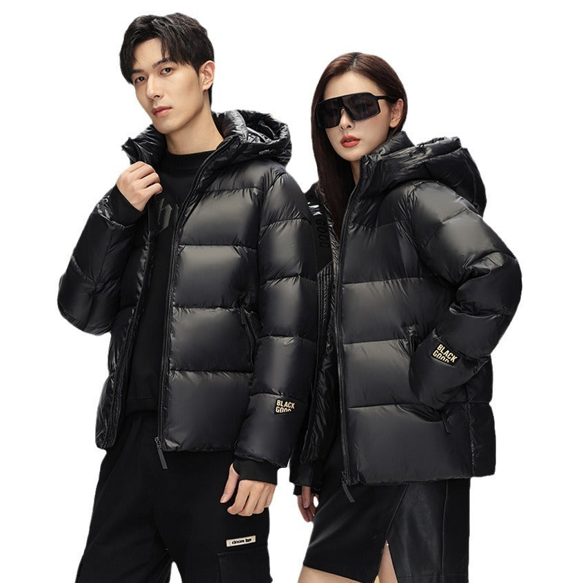 High-End Black & Gold Puffer Jacket The Seasons Streetwear