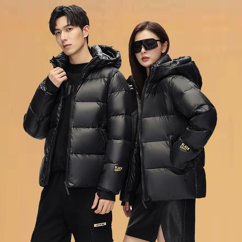 High-End Black & Gold Puffer Jacket The Seasons Streetwear