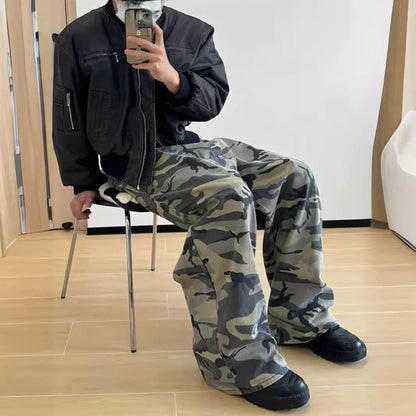 American Flared Camouflage Pants The 4 Season Clothing Brand