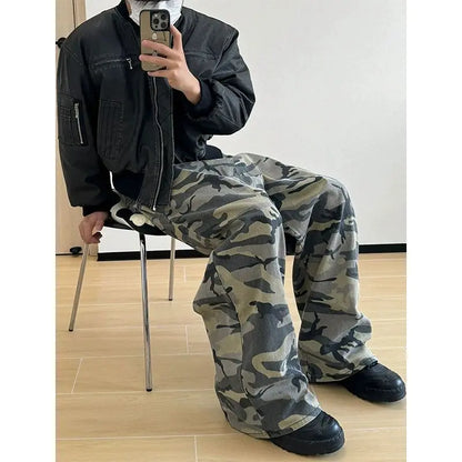 American Flared Camouflage Pants The 4 Season Clothing Brand