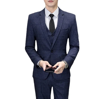 American Slim Fit Wedding 3-Piece Men Suit The 4 Season Clothing Brand