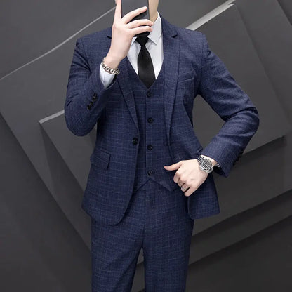 American Slim Fit Wedding 3-Piece Men Suit The 4 Season Clothing Brand