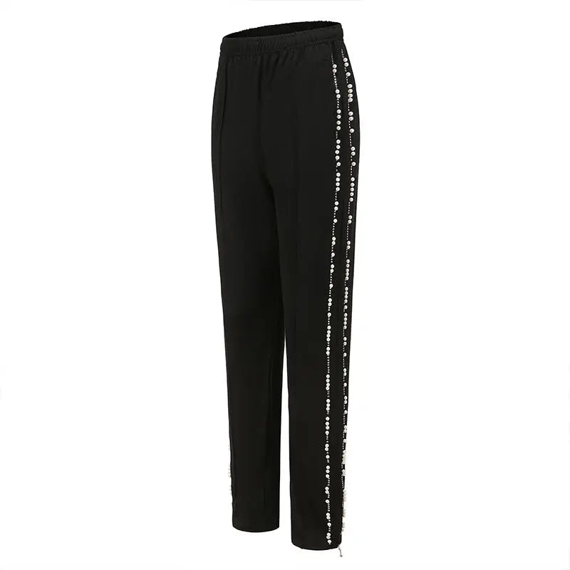 Australian Diamond Tide High Street Side Zipper Flared Pants The 4 Season Clothing Brand