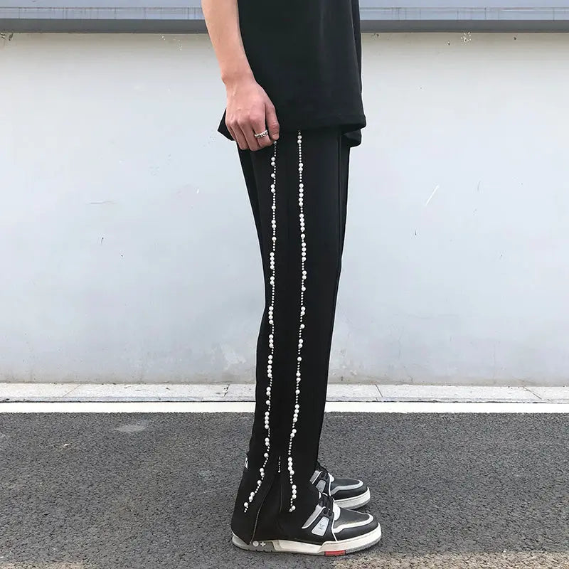 Australian Diamond Tide High Street Side Zipper Flared Pants The 4 Season Clothing Brand