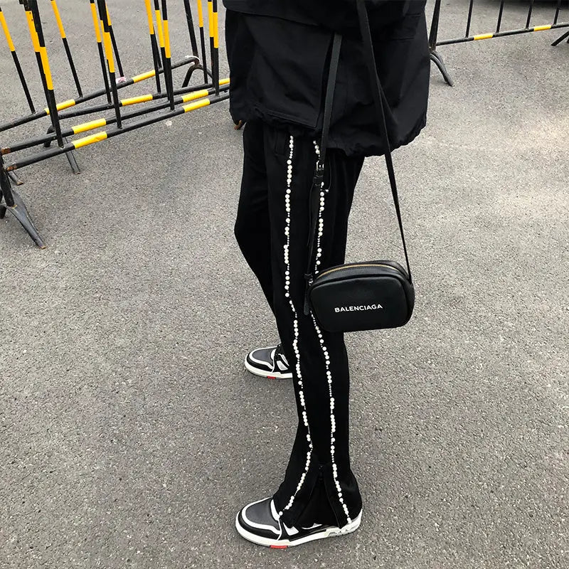 Australian Diamond Tide High Street Side Zipper Flared Pants The 4 Season Clothing Brand