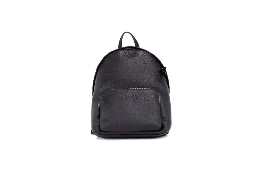 Burberry Abbeydale Branded Black Pebbled Leather Backpack Shoulder Bookbag - The 4 Season Clothing Brand