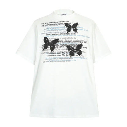 Butterfly Distressed Graphic T-Shirt The 4 Season Clothing Brand