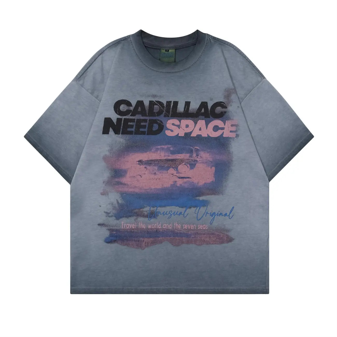 Cadillac Graphic Washed T-shirt The 4 Season Clothing Brand