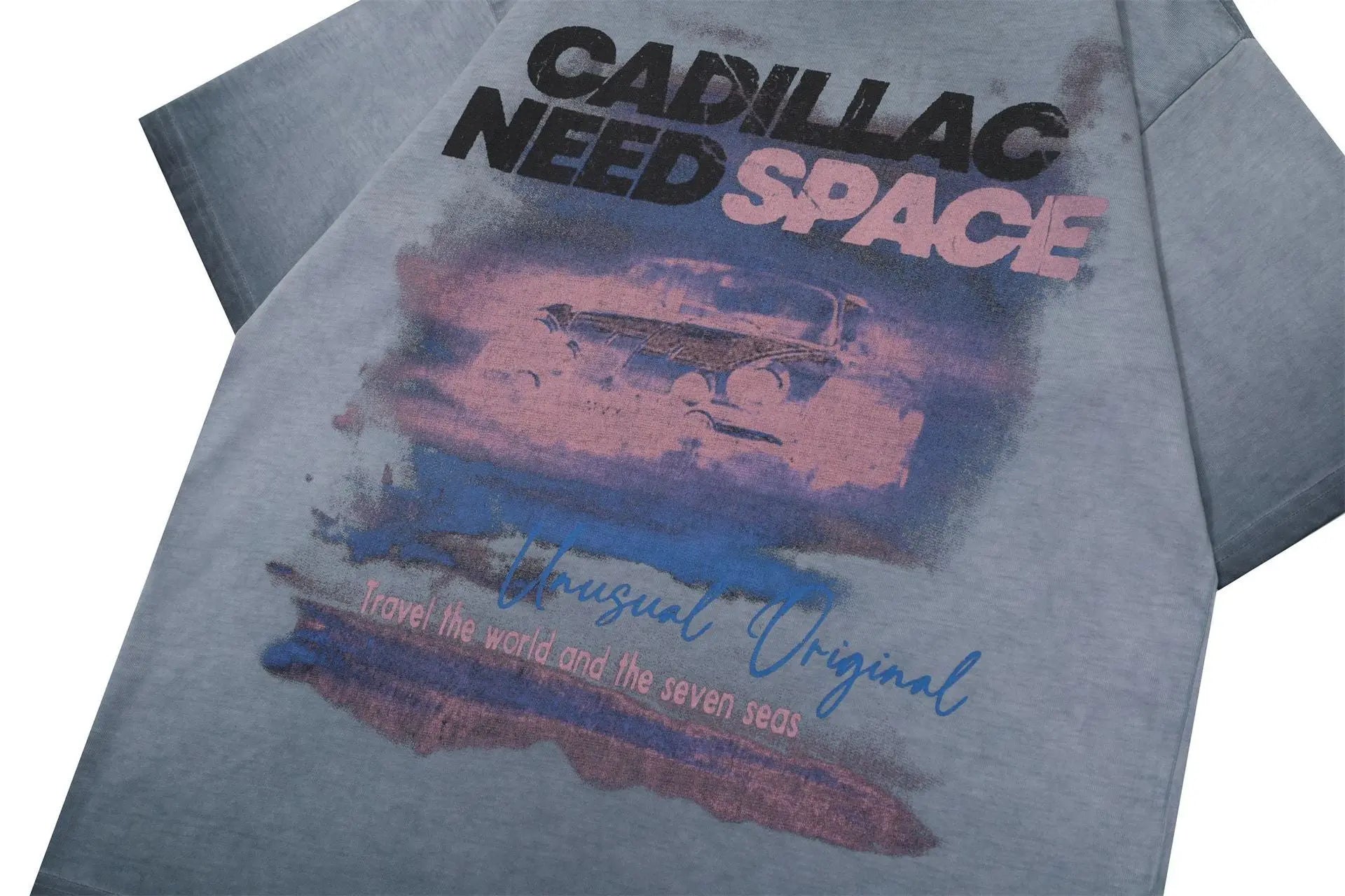 Cadillac Graphic Washed T-shirt The 4 Season Clothing Brand