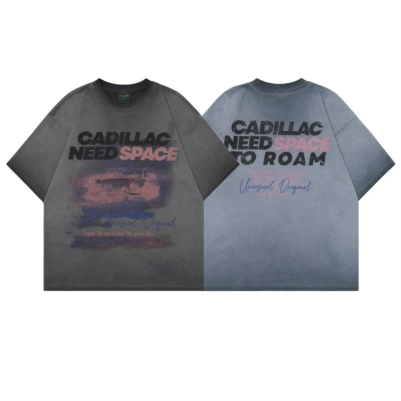 Cadillac Graphic Washed T-shirt The 4 Season Clothing Brand