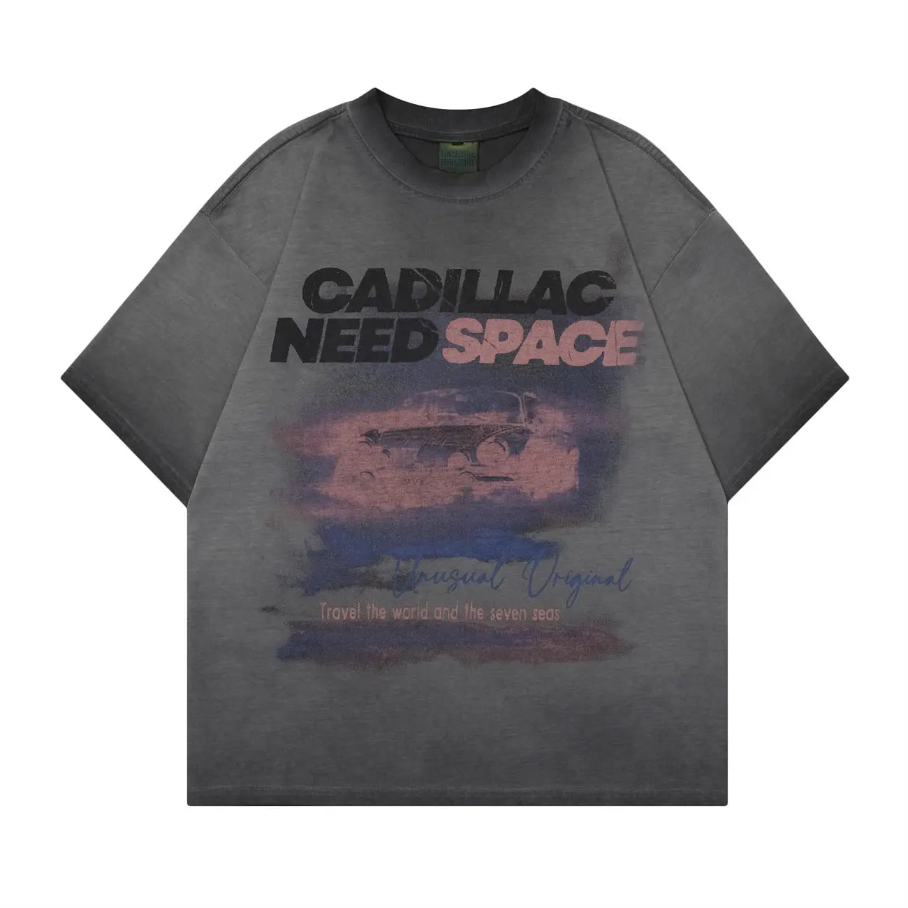 Cadillac Graphic Washed T-shirt The 4 Season Clothing Brand