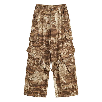 Camouflage Flare Cargo Pants The 4 Season Clothing Brand