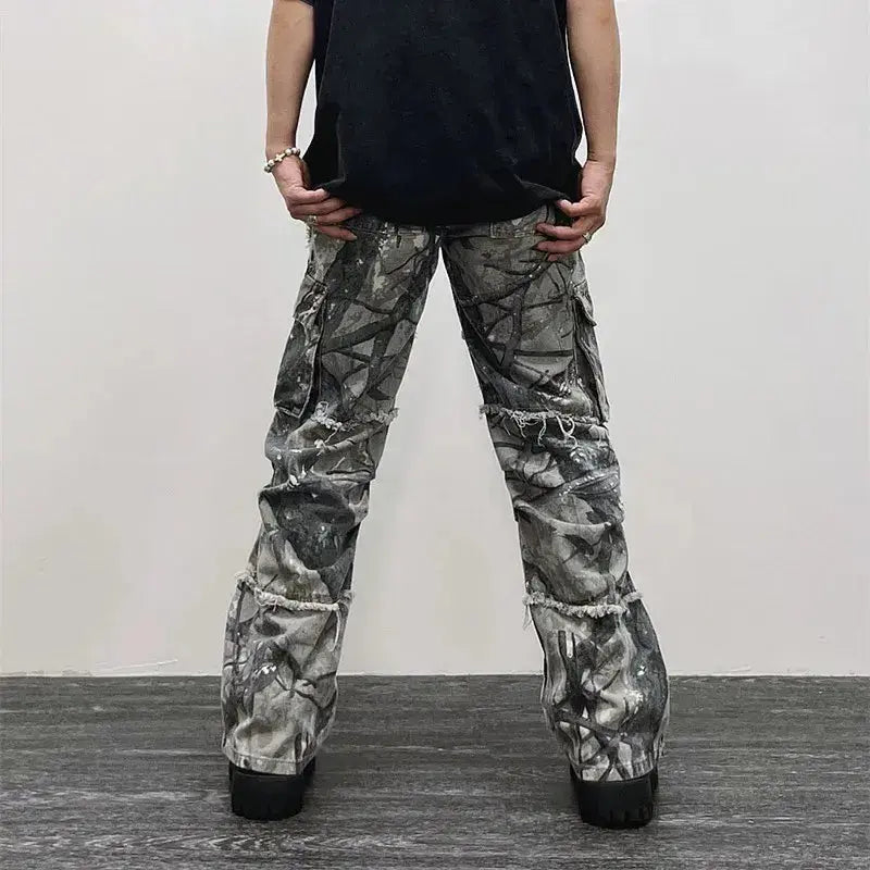 Camouflage Ripped Jeans The 4 Season Clothing Brand