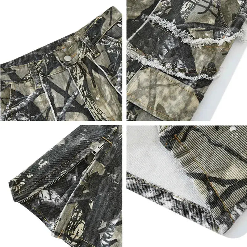 Camouflage Ripped Jeans The 4 Season Clothing Brand