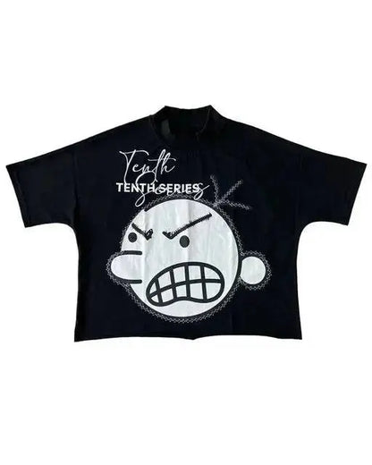 Cartoon Graphic Oversized Streetwear T-Shirt - The 4 Season Clothing Brand