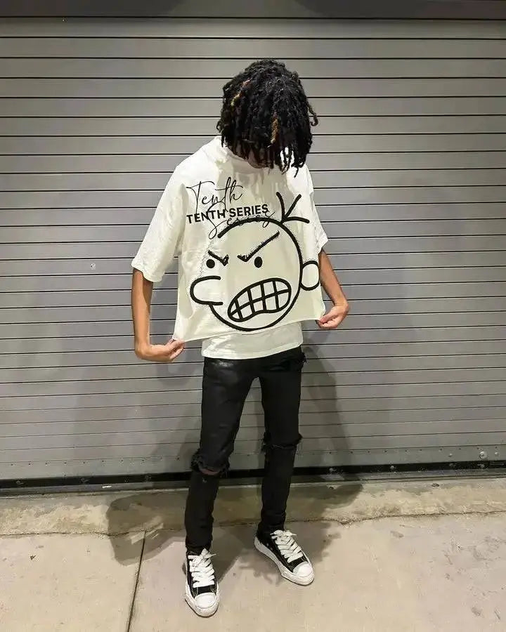 Cartoon Graphic Oversized Streetwear T-Shirt - The 4 Season Clothing Brand