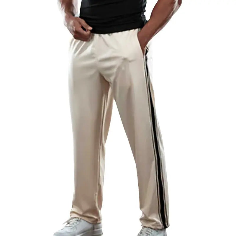 Classic Striped Sports Straight Flared Pants The 4 Season Clothing Brand