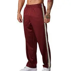 Classic Striped Sports Straight Flared Pants The 4 Season Clothing Brand