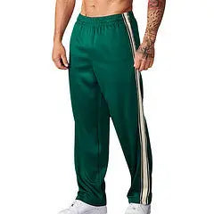 Classic Striped Sports Straight Flared Pants The 4 Season Clothing Brand