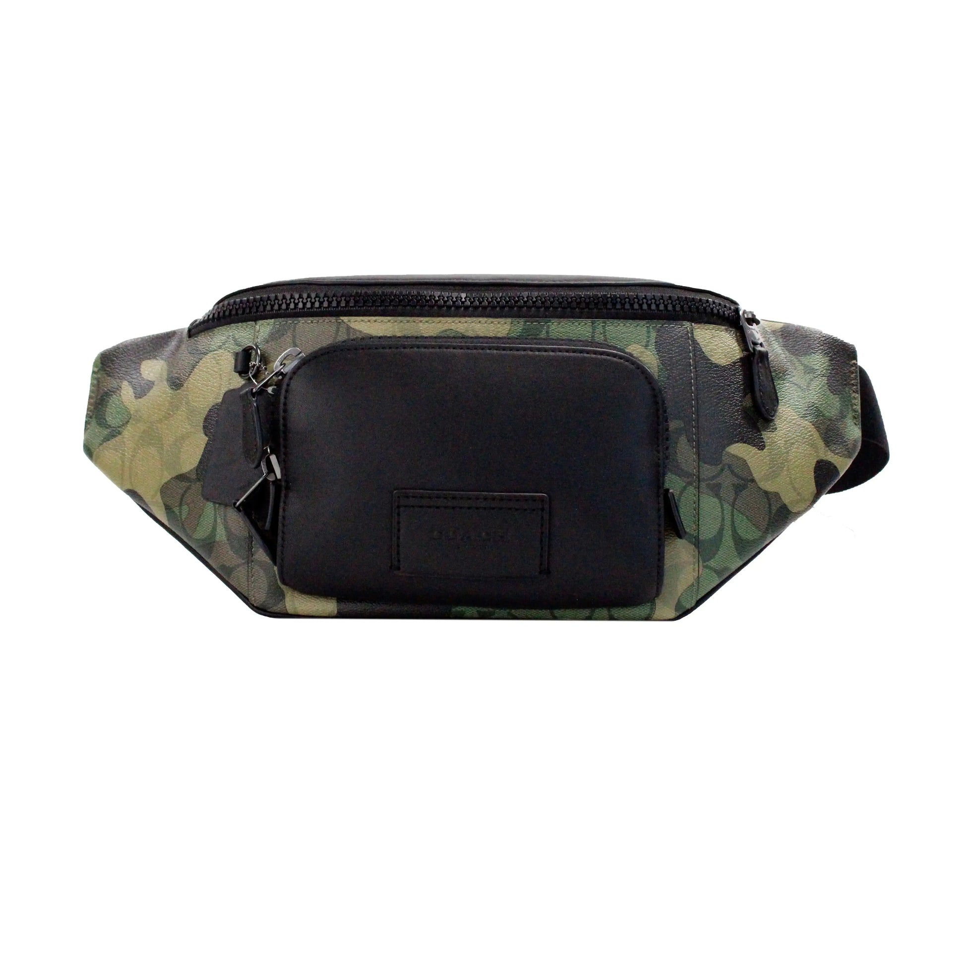 Coach Track Green Signature Camo Print Coated Canvas Belt Bag The 4 Season Clothing Brand