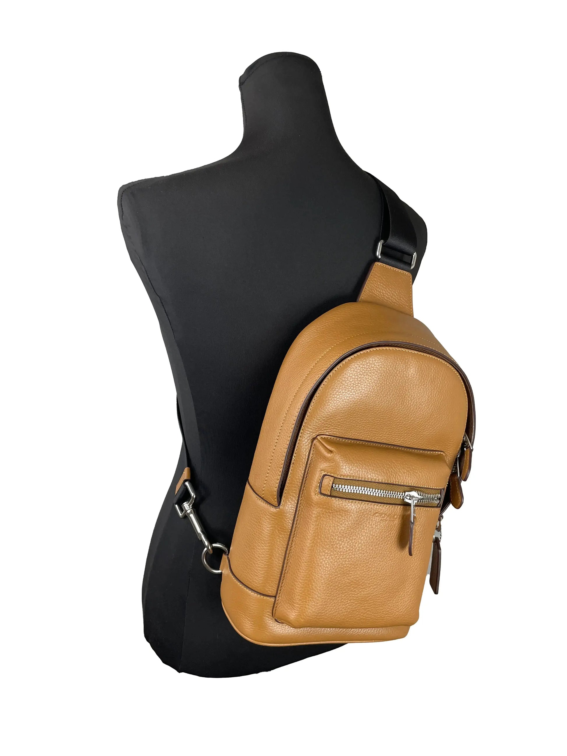 Coach (2540) West Pebbled Leather Sling Backpack Bag - The Seasons Streetwear