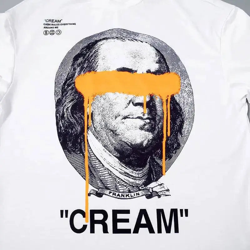 Cream Graphic Oversized T-Shirt - The 4 Season Clothing Brand