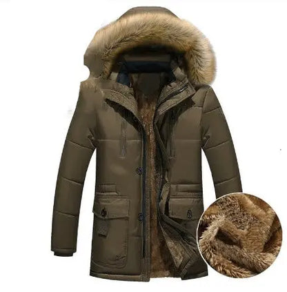 Down Parka Men Winter Jacket Hooded Down Coat The 4 Season Clothing Brand