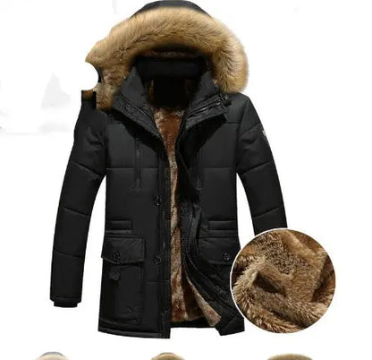 Down Parka Men Winter Jacket Hooded Down Coat The 4 Season Clothing Brand