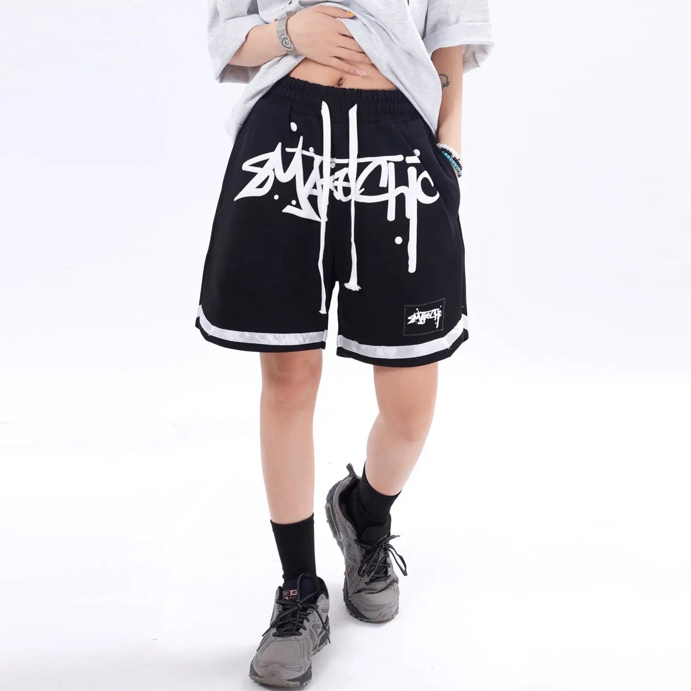 Exclusive Basketball Printed Letter Shorts The 4 Season Clothing Brand