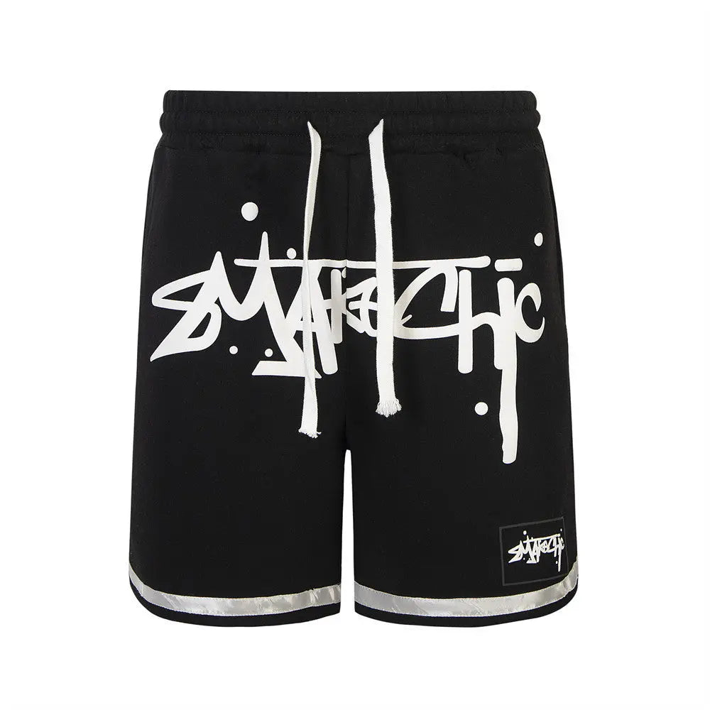 Exclusive Basketball Printed Letter Shorts The 4 Season Clothing Brand