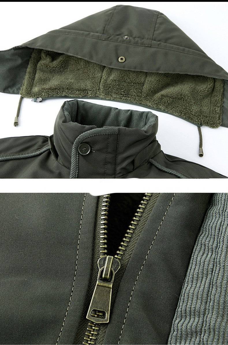 Exclusive Lambswool Liner Cotton Coat Jacket - The 4 Season Clothing Brand