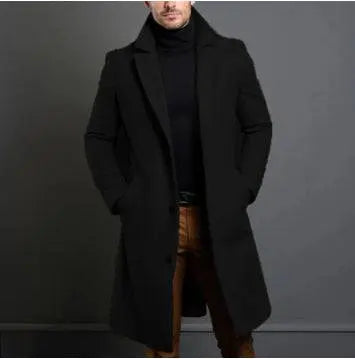 Exclusive Mid-length Woolen Trench Coat - The 4 Season Clothing Brand