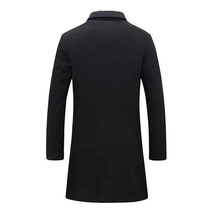 Exclusive Mid-length Woolen Trench Coat - The 4 Season Clothing Brand