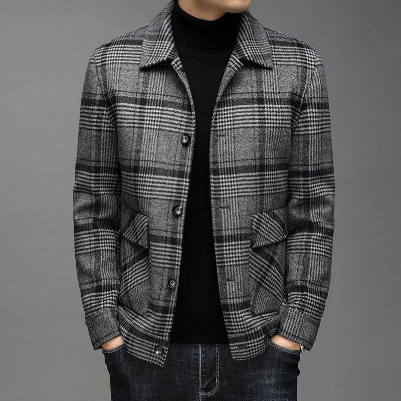 Exclusive Short Woolen Coat Warm Lapel Handmade - The 4 Season Clothing Brand