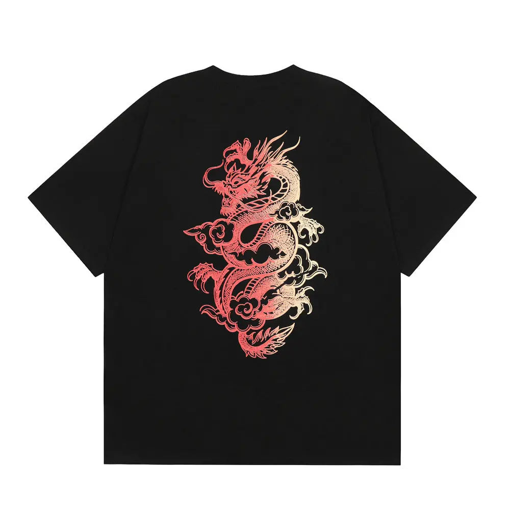 FS Dragon Gradient Printed T-Shirt The 4 Season Clothing Brand