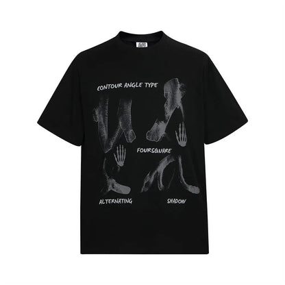 Fashion Hand Graphic T-Shirt The 4 Season Clothing Brand