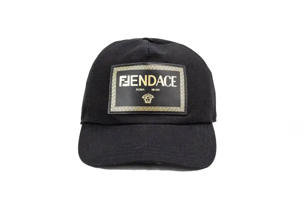 Fendi X Versace Fendace Black Cotton Adjustable Baseball Hat - The 4 Season Clothing Brand