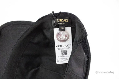 Fendi X Versace Fendace Black Cotton Adjustable Baseball Hat - The 4 Season Clothing Brand