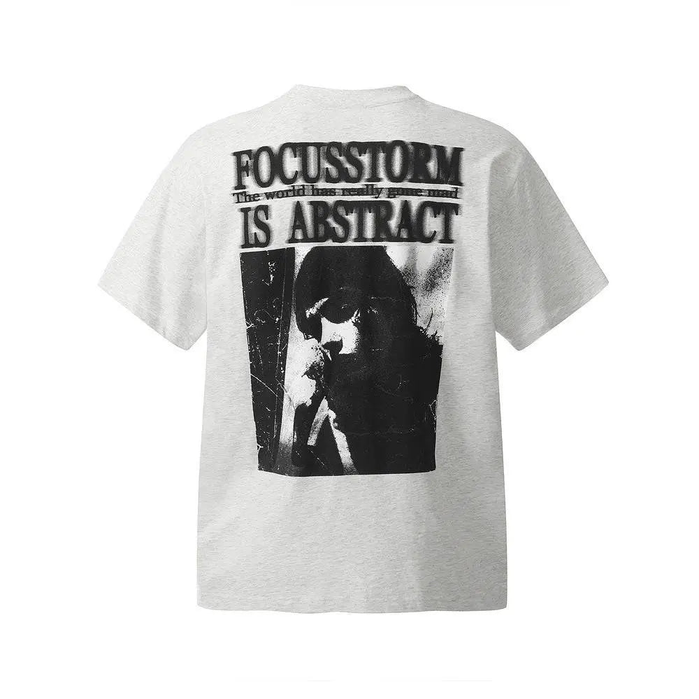 Focus Storm Is Abtract Graphic Retro T-Shirt - The 4 Season Clothing Brand