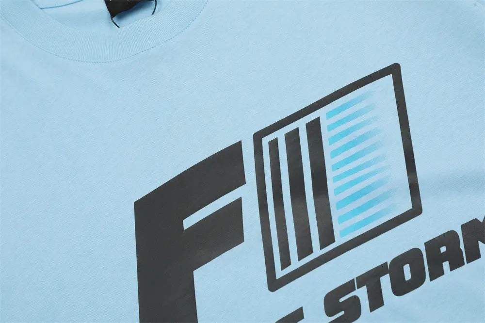 Focus Storm Printed Lettered T-Shirt The 4 Season Clothing Brand