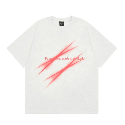 Focus Storm Scratch Printed Graphic T-Shirt The 4 Season Clothing Brand