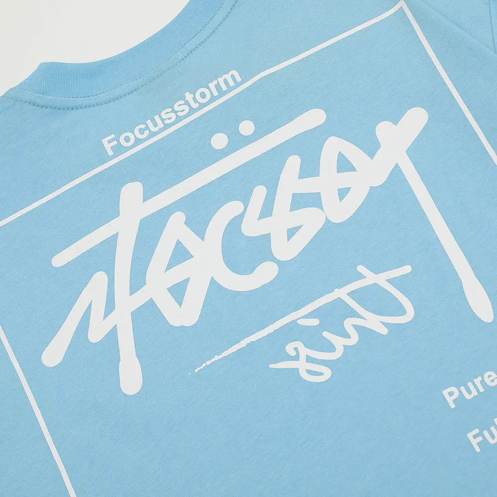 Focus Storm X Focssy Letter Print T-Shirt The 4 Season Clothing Brand