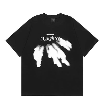 Focus Storm "Laughter" Abstract Graphic T-Shirt The 4 Season Clothing Brand