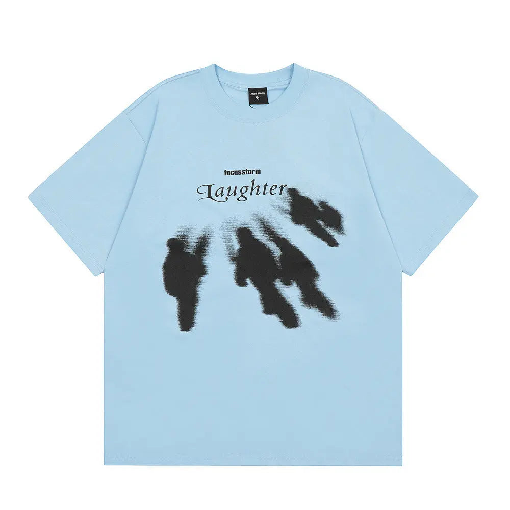 Focus Storm "Laughter" Abstract Graphic T-Shirt The 4 Season Clothing Brand