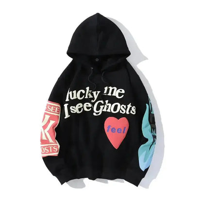 Ghosts Graffiti Oversized Hoodie - The 4 Season Clothing Brand