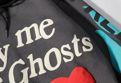 Ghosts Graffiti Oversized Hoodie - The 4 Season Clothing Brand