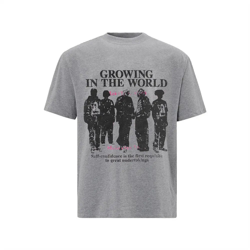 Growing In The World Graphic T-Shirt The 4 Season Clothing Brand