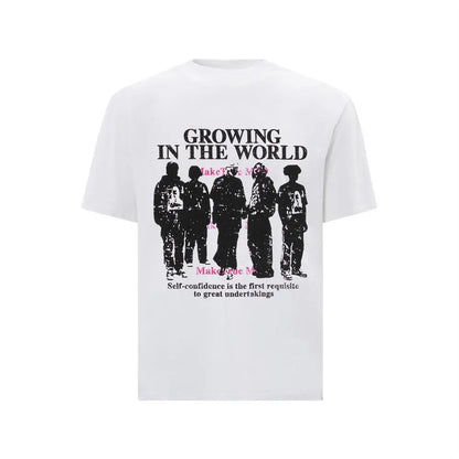 Growing In The World Graphic T-Shirt The 4 Season Clothing Brand