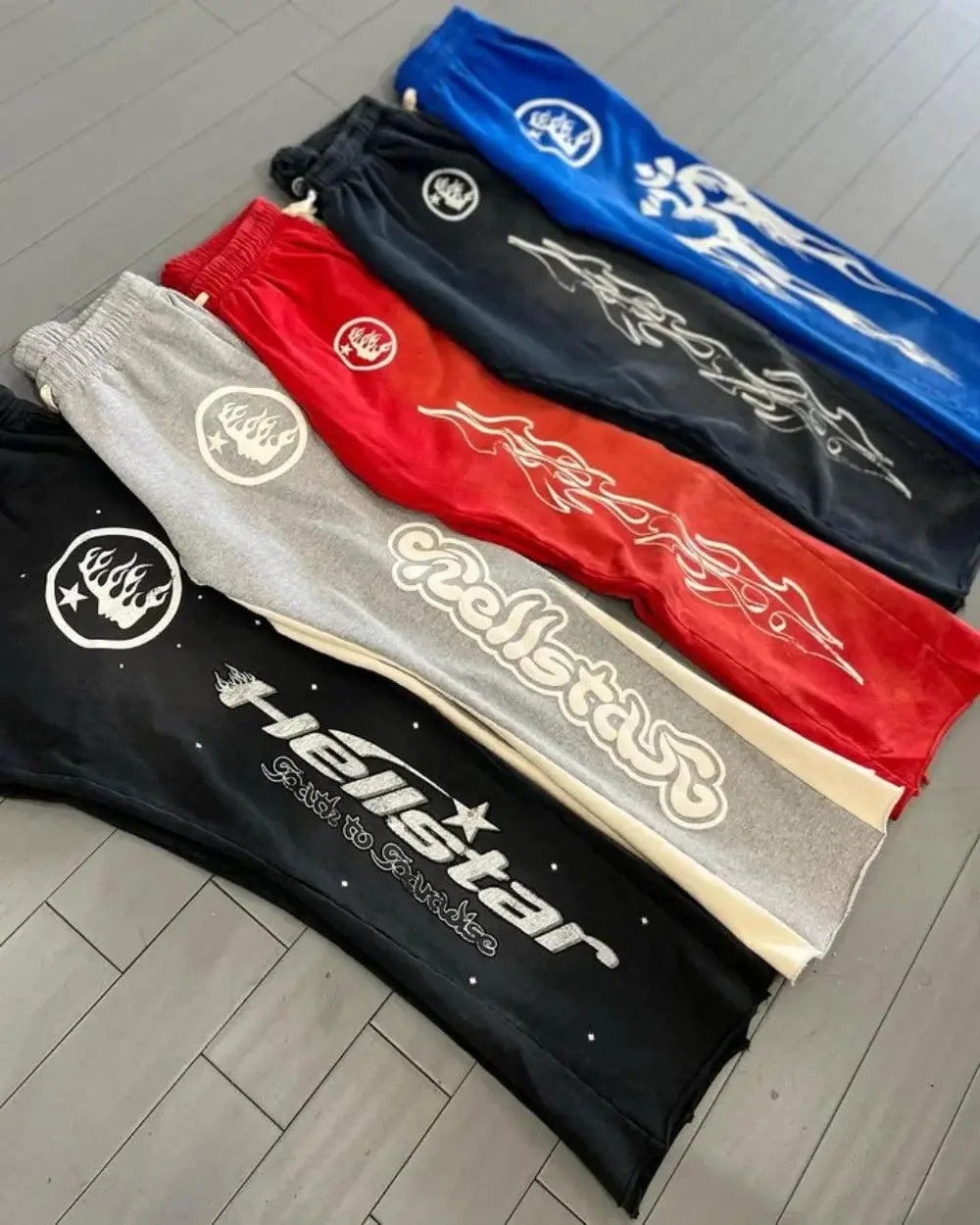 Hellstar Flare Graphic Pants The 4 Season Clothing Brand