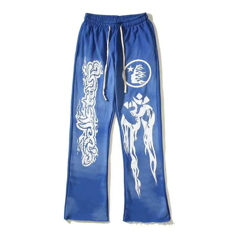 Hellstar Flare Graphic Pants The 4 Season Clothing Brand